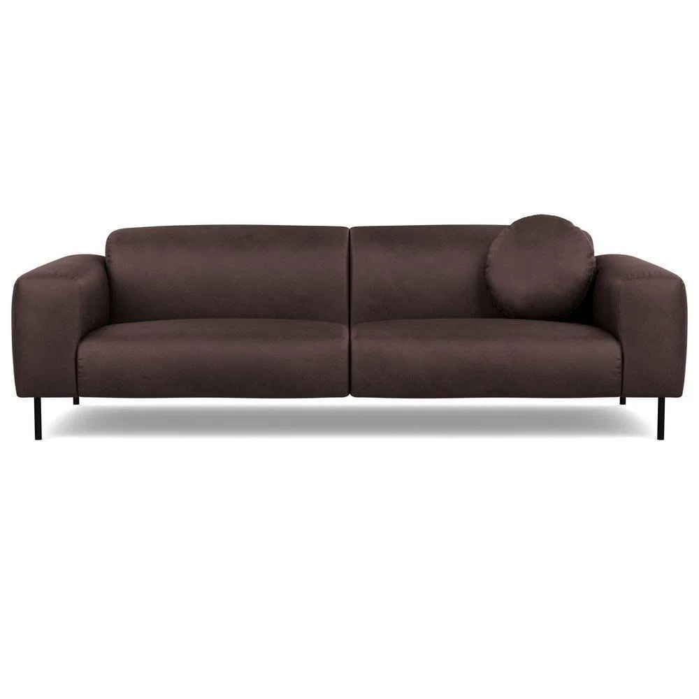 Heal's Luna 4 Seater Sofa Tundra Texture Latte Black Feet - Heal's UK Furniture – image 4