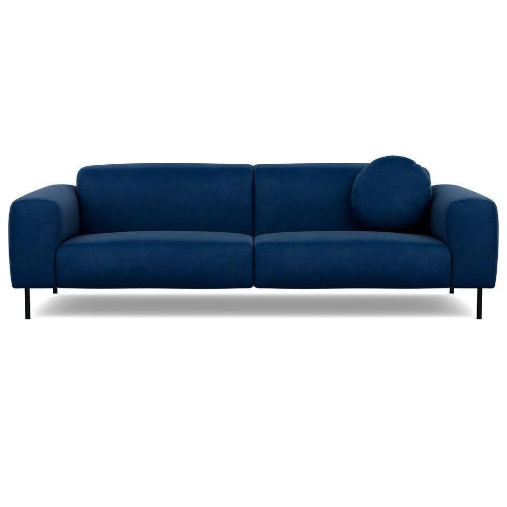 Heal's Luna 4 Seater Sofa Tundra Texture Latte Black Feet - Heal's UK Furniture – image 7