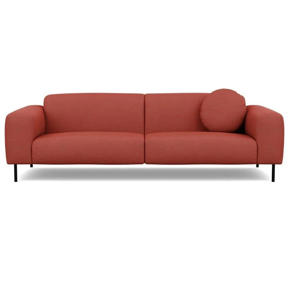 Heal's Luna 4 Seater Sofa Tundra Texture Latte Black Feet - Heal's UK Furniture – image 8