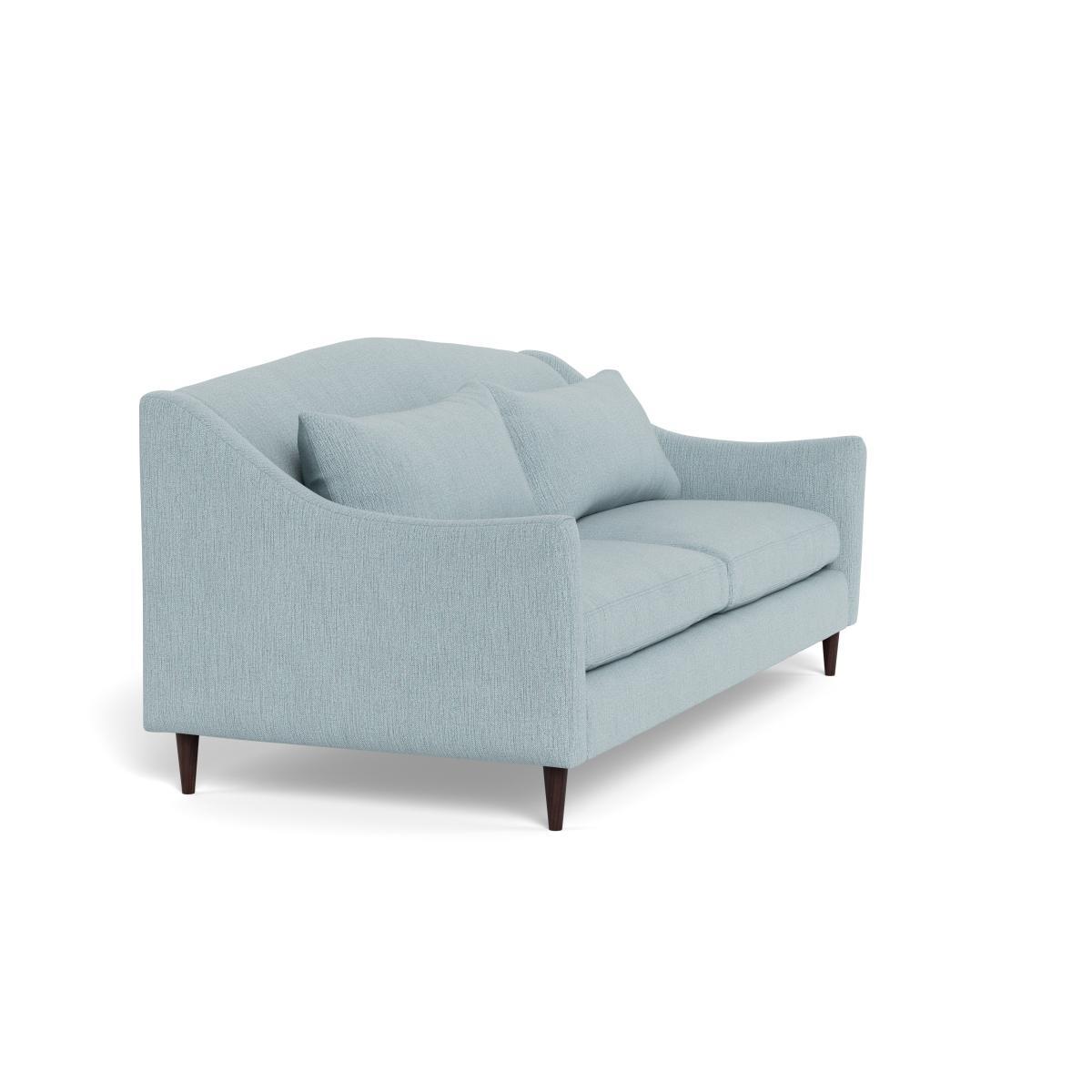 Heal's Somerset 4 Seater Sofa Smart Linen Mix Duck Egg Dark Stain - Heal's UK Furniture – image 2