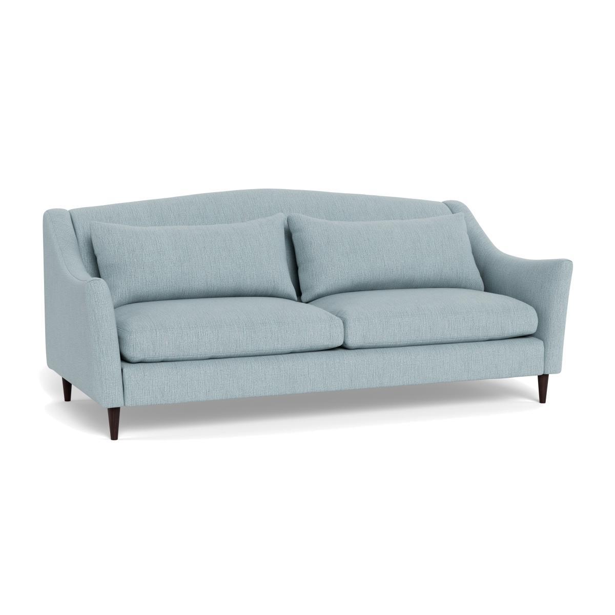 Heal's Somerset 4 Seater Sofa Smart Linen Mix Duck Egg Dark Stain - Heal's UK Furniture – image 1
