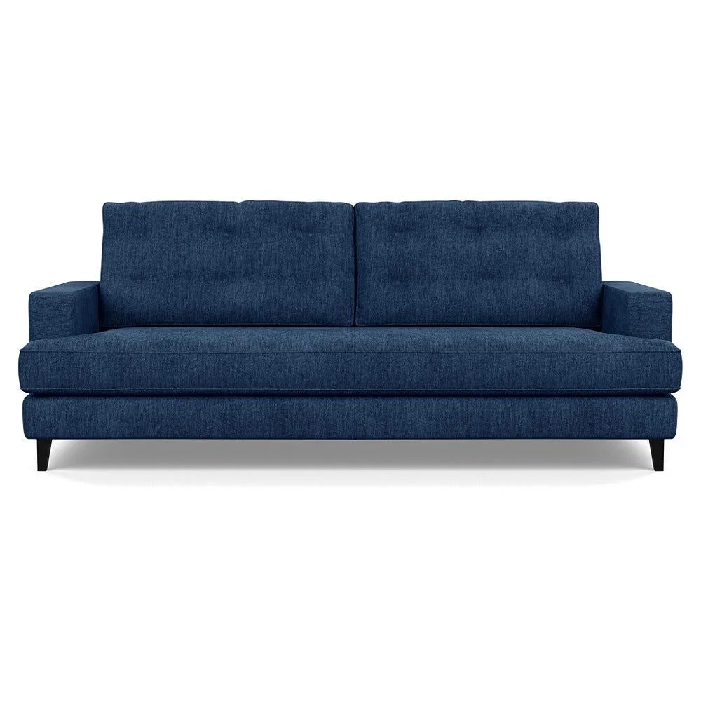 Heal's Mistral 4 Seater Sofa Broad Weave Lagoon Black Feet – image 2