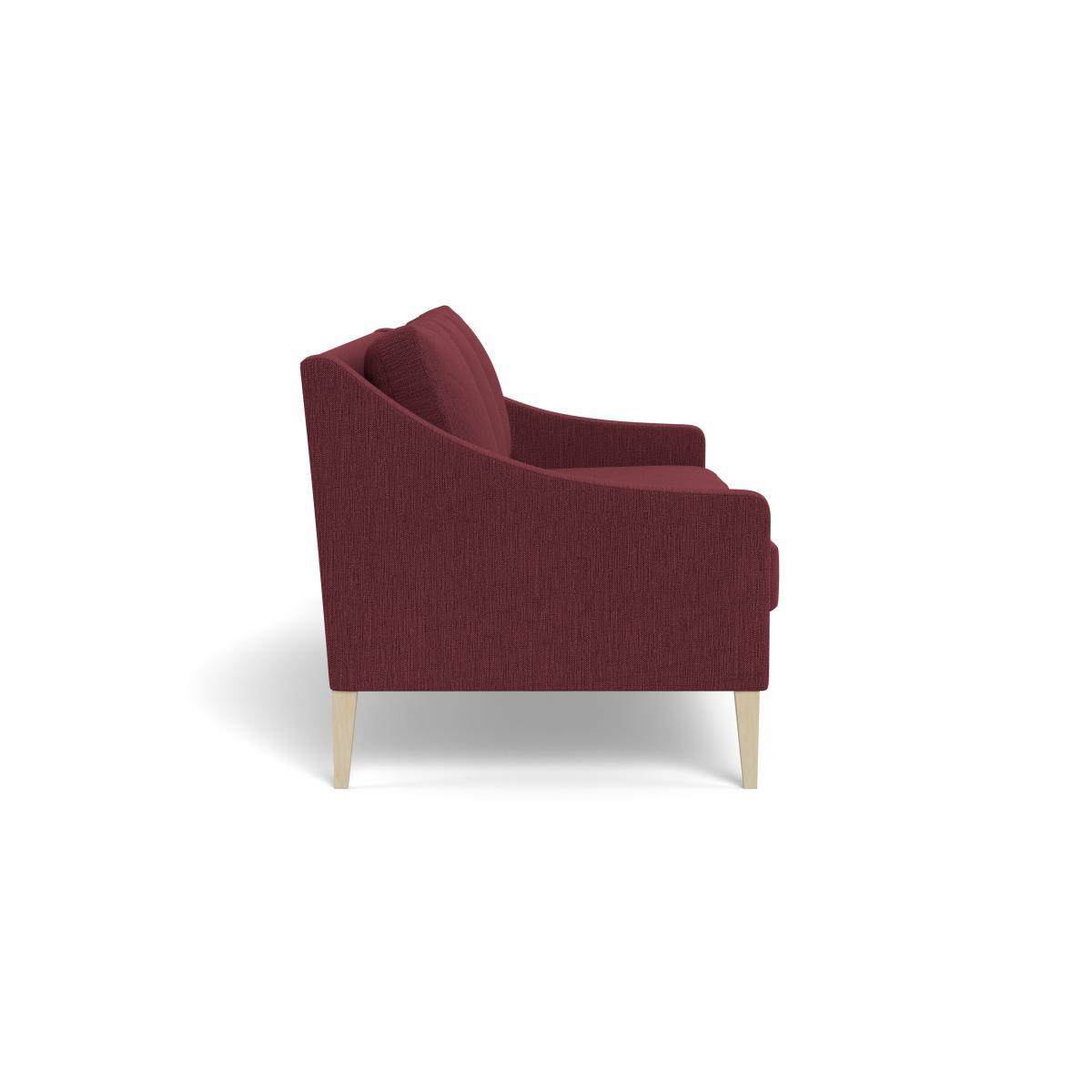 Heal's Richmond 4 Seater Sofa Smart Linen Mix Maroon Natural Ash Feet - Heal's UK Furniture – image 3