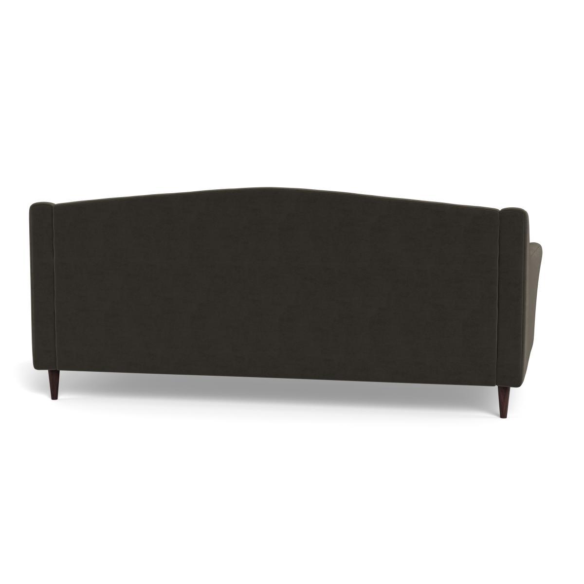Heal's Somerset 4 Seater Sofa Velvet Charcoal Dark Stain - Heal's UK Furniture – image 5