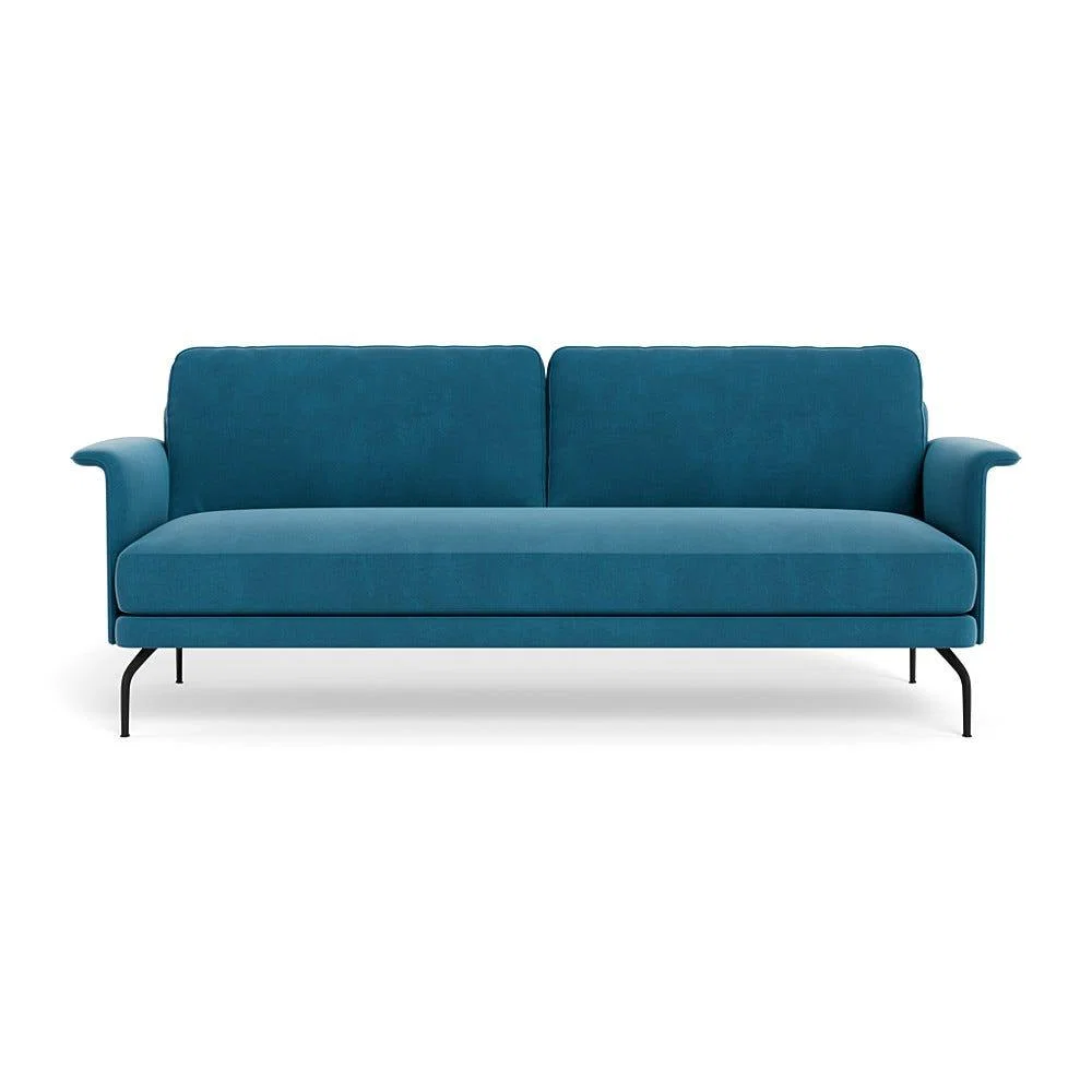 Heal's Iver 4 Seater Sofa Smart Velvet Ocean Black Feet – image 2