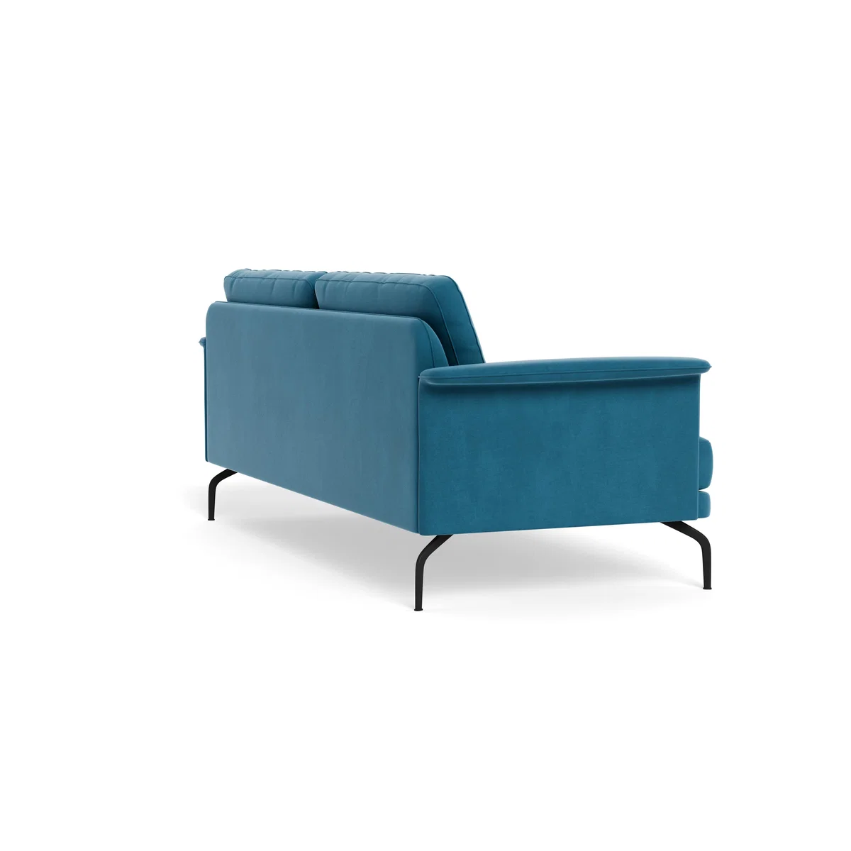 Heal's Iver 4 Seater Sofa Smart Velvet Ocean Black Feet – image 5