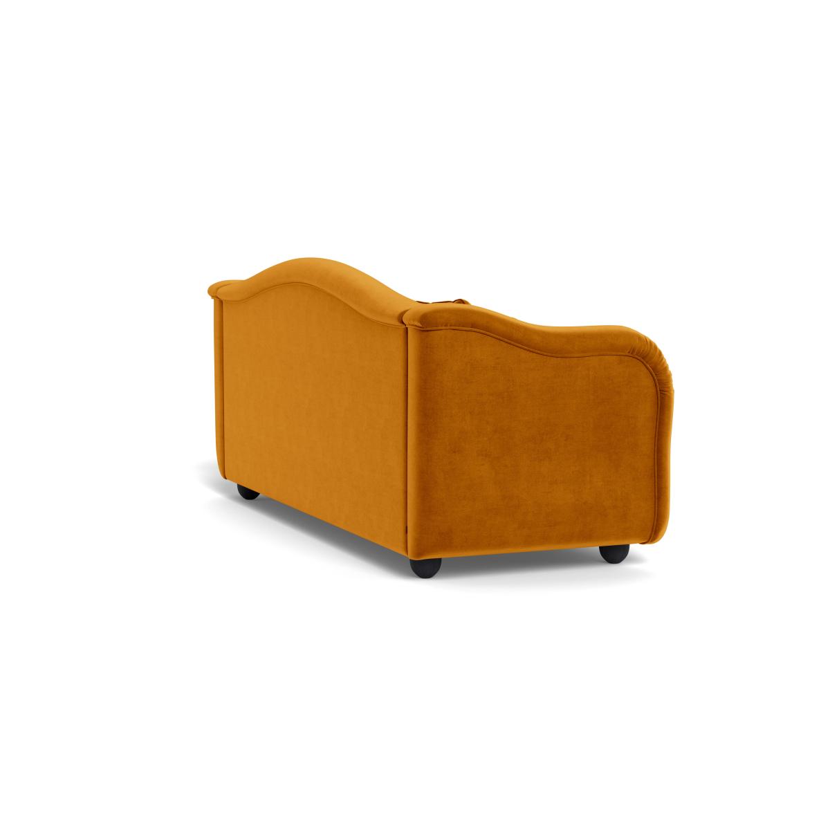 Heal's Tetbury 4 Seater Sofa Smart Luxe Velvet Cognac Natural Beech Feet – image 5