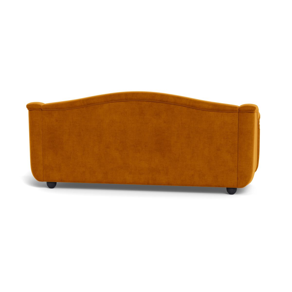 Heal's Tetbury 4 Seater Sofa Smart Luxe Velvet Cognac Natural Beech Feet – image 6