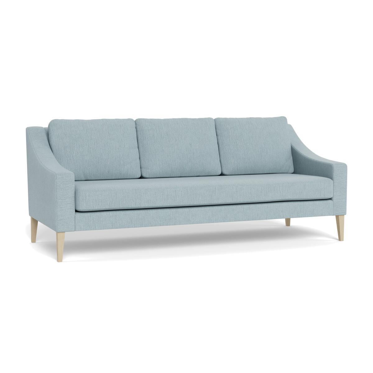 Heal's Richmond 4 Seater Sofa Smart Linen Mix Duck Egg Black Feet - Heal's UK Furniture – image 1