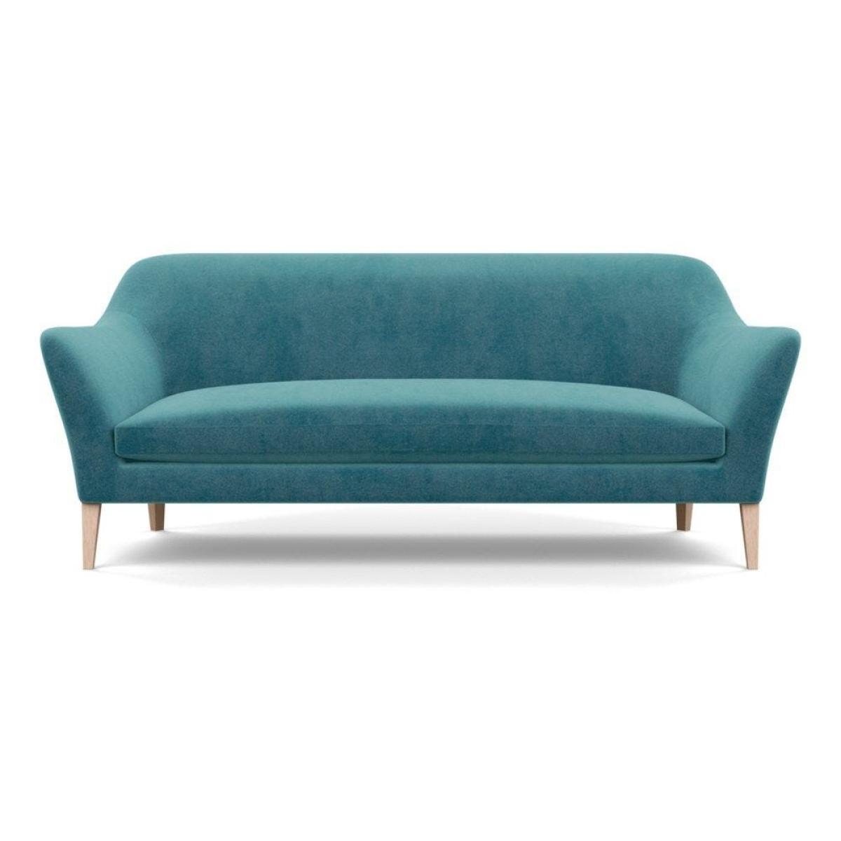 Heal's Wallis 4 Seater Sofa Tejo Recycled Teal Tinted Ash Feet - Heal's UK Furniture – image 76