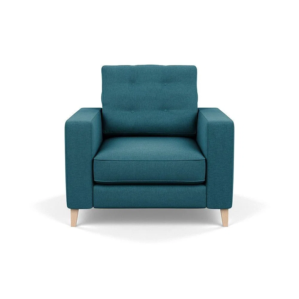 Heal's Richmond 4 Seater Sofa Smart Luxe Velvet Grass Tinted Ash Feet - Heal's UK Furniture – image 11