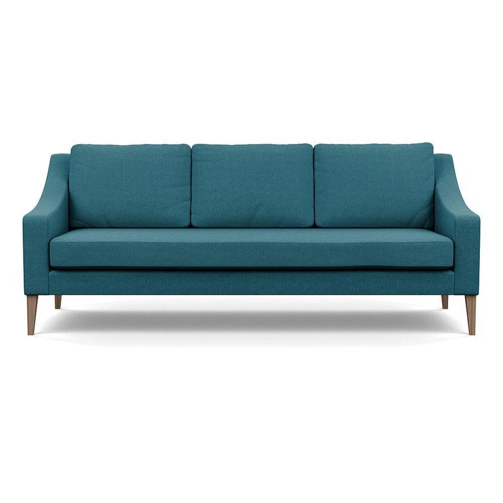 Heal's Richmond 4 Seater Sofa Smart Luxe Velvet Grass Tinted Ash Feet - Heal's UK Furniture – image 12