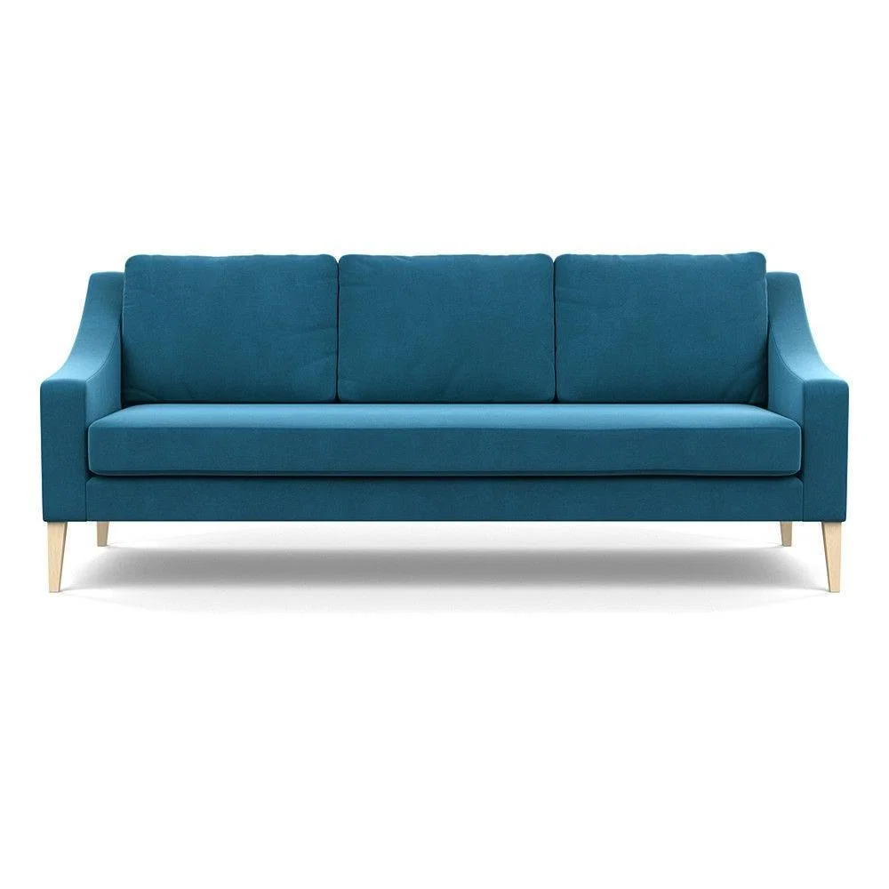 Heal's Richmond 4 Seater Sofa Smart Luxe Velvet Grass Tinted Ash Feet - Heal's UK Furniture – image 115