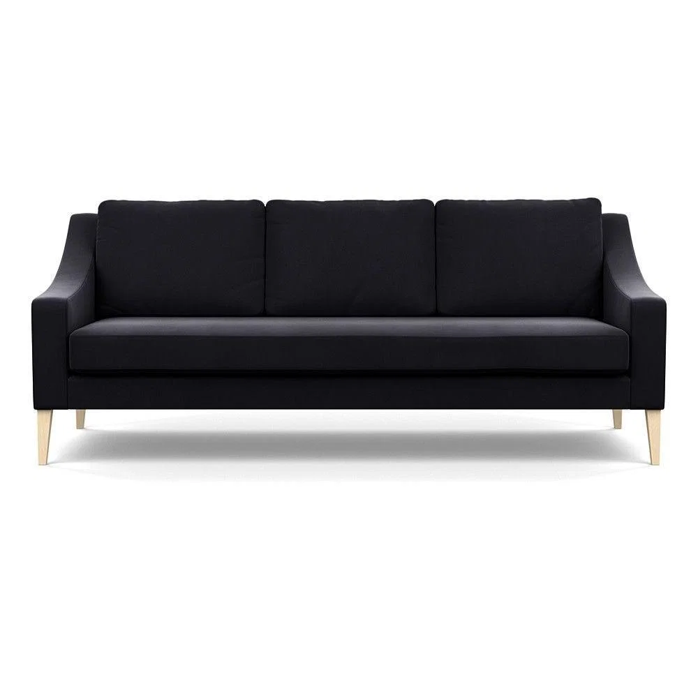 Heal's Richmond 4 Seater Sofa Smart Luxe Velvet Grass Tinted Ash Feet - Heal's UK Furniture – image 125