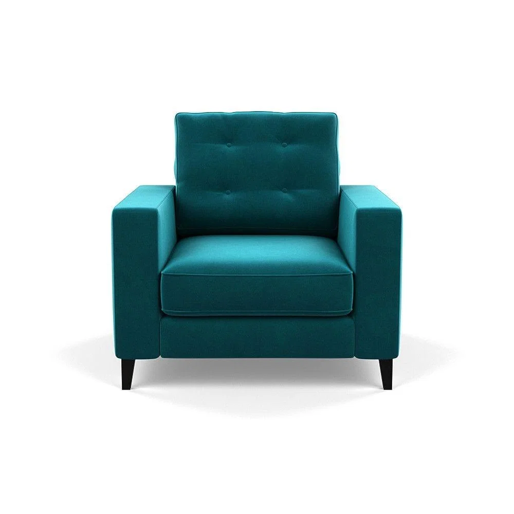 Heal's Richmond 4 Seater Sofa Smart Luxe Velvet Grass Tinted Ash Feet - Heal's UK Furniture – image 142