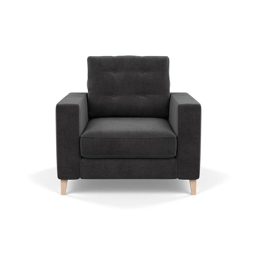 Heal's Richmond 4 Seater Sofa Smart Luxe Velvet Grass Tinted Ash Feet - Heal's UK Furniture – image 144