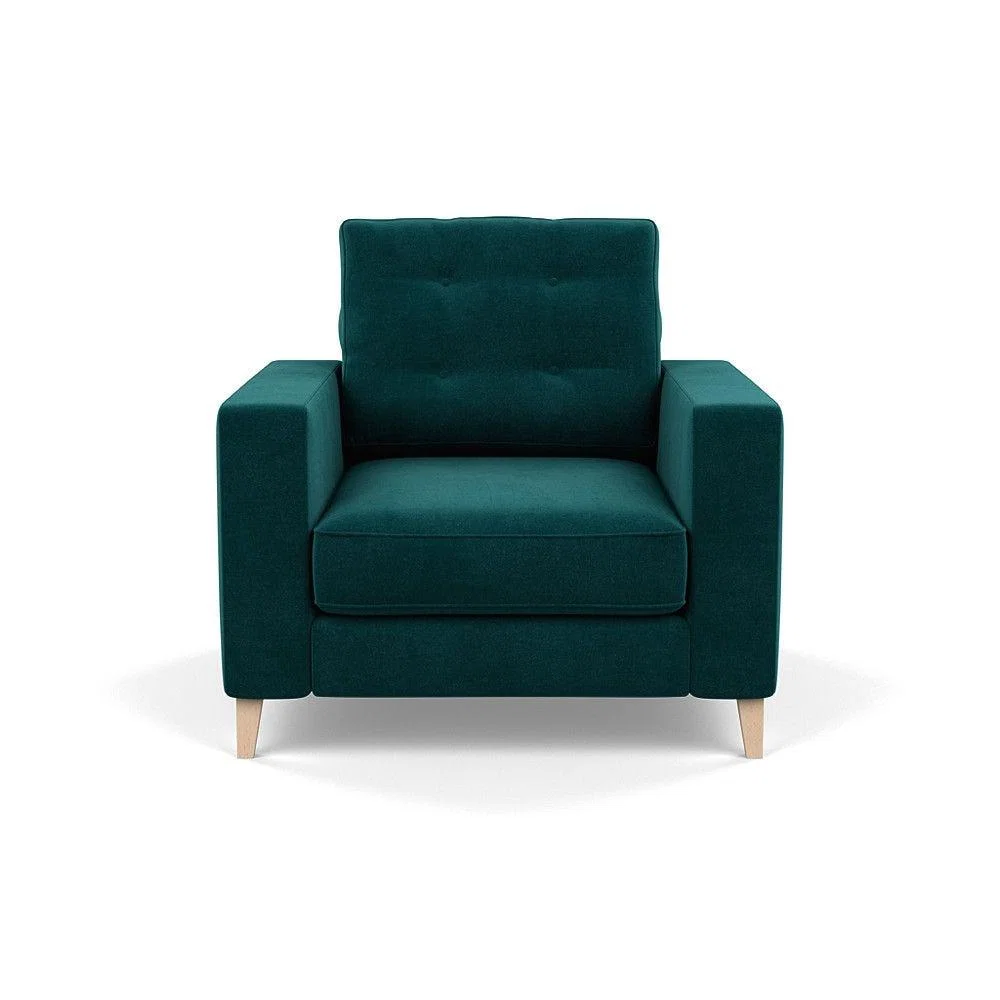 Heal's Richmond 4 Seater Sofa Smart Luxe Velvet Grass Tinted Ash Feet - Heal's UK Furniture – image 146