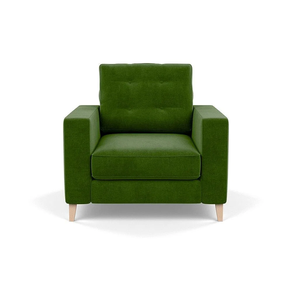 Heal's Richmond 4 Seater Sofa Smart Luxe Velvet Grass Tinted Ash Feet - Heal's UK Furniture – image 26