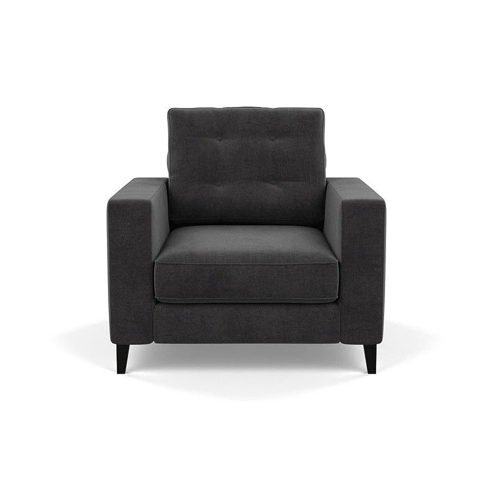 Heal's Richmond 4 Seater Sofa Smart Luxe Velvet Grass Tinted Ash Feet - Heal's UK Furniture – image 4