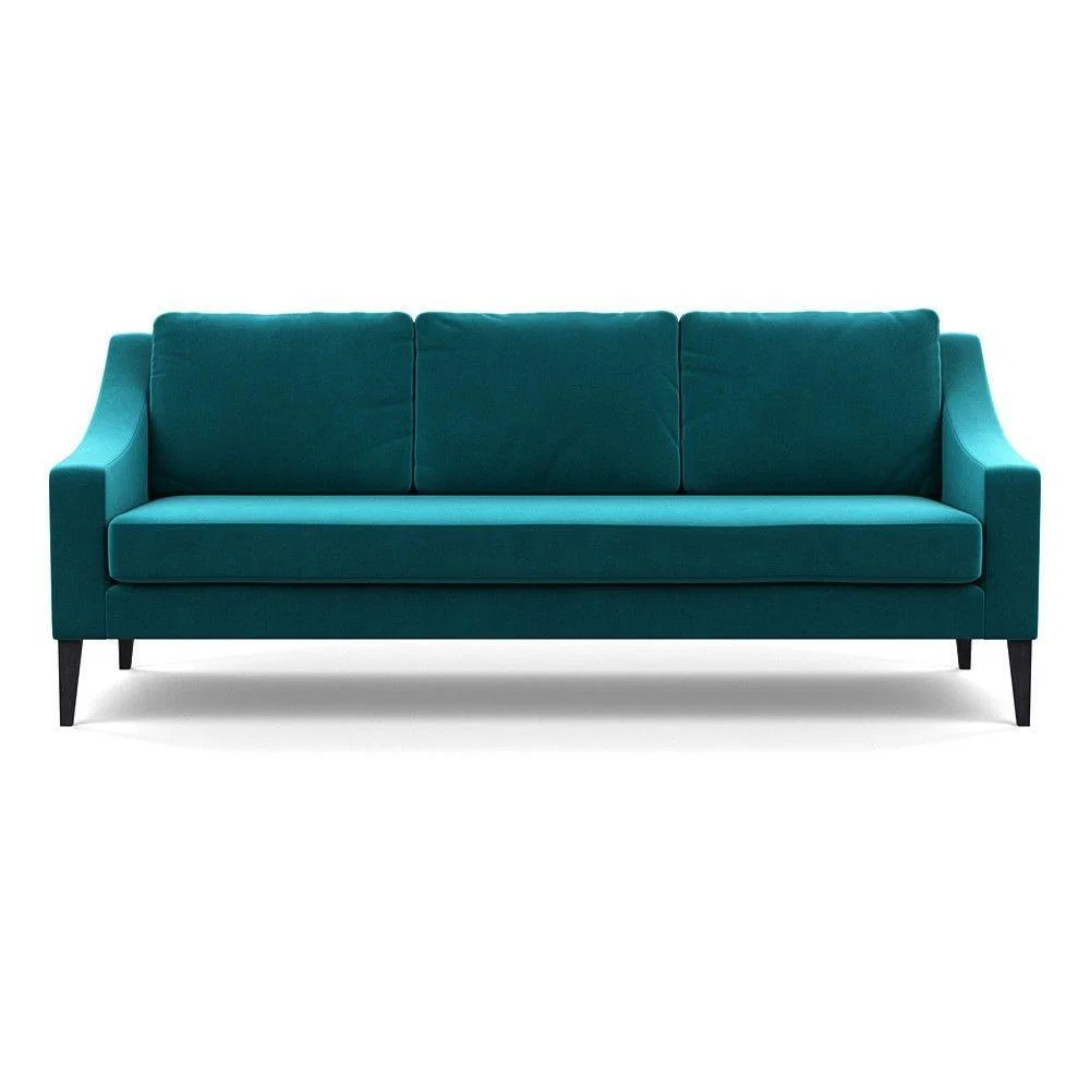 Heal's Richmond 4 Seater Sofa Smart Luxe Velvet Grass Tinted Ash Feet - Heal's UK Furniture – image 31