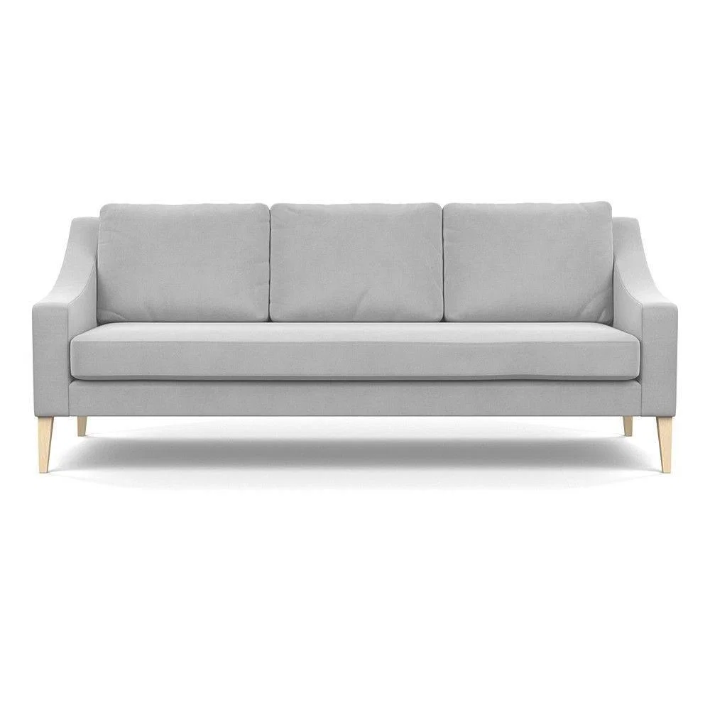 Heal's Richmond 4 Seater Sofa Smart Luxe Velvet Grass Tinted Ash Feet - Heal's UK Furniture – image 35