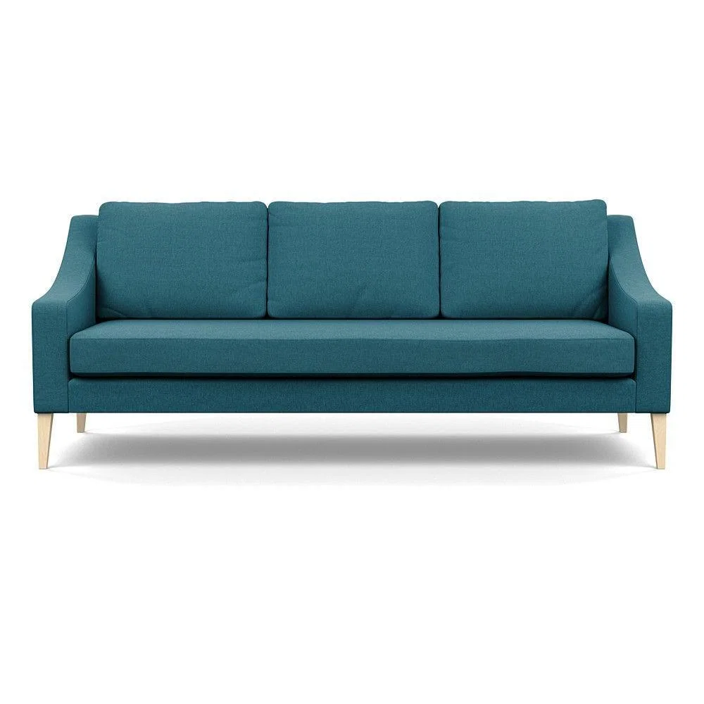 Heal's Richmond 4 Seater Sofa Smart Luxe Velvet Grass Tinted Ash Feet - Heal's UK Furniture – image 38