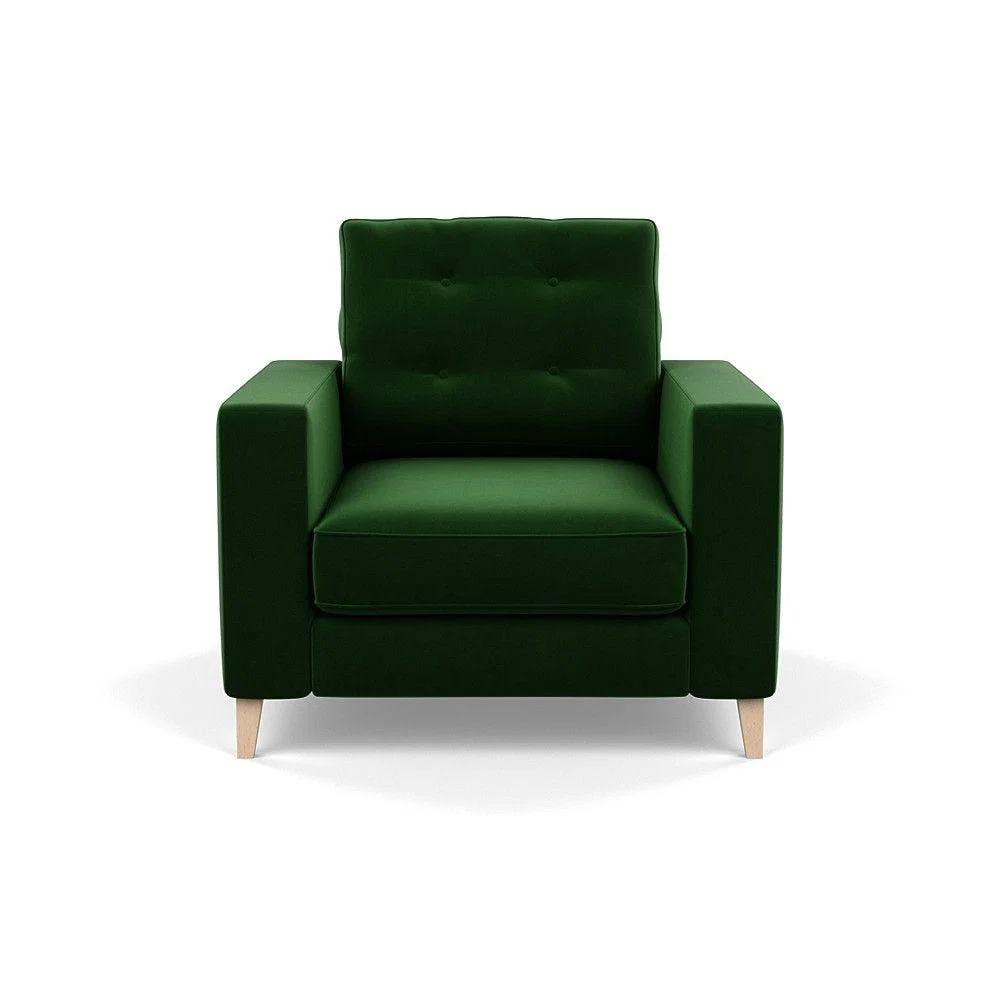Heal's Richmond 4 Seater Sofa Smart Luxe Velvet Grass Tinted Ash Feet - Heal's UK Furniture – image 6