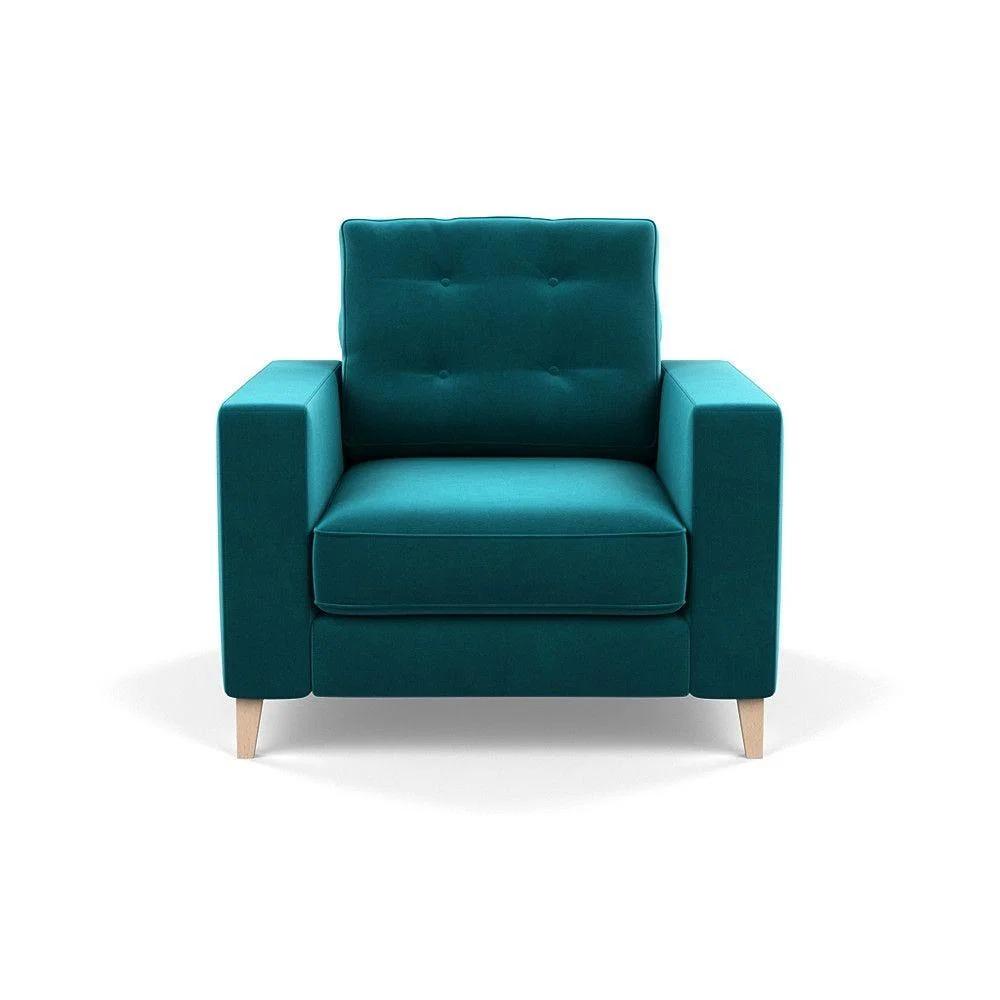 Heal's Richmond 4 Seater Sofa Smart Luxe Velvet Grass Tinted Ash Feet - Heal's UK Furniture – image 64