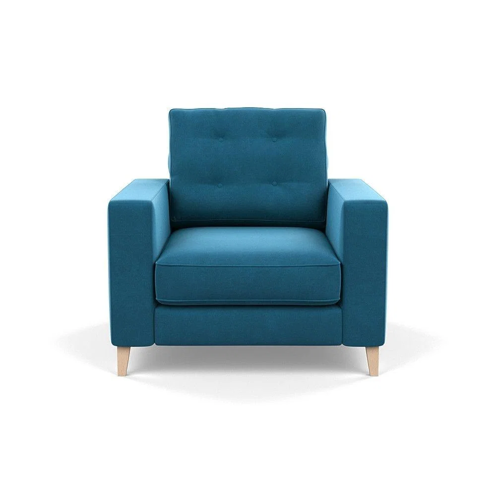 Heal's Richmond 4 Seater Sofa Smart Luxe Velvet Grass Tinted Ash Feet - Heal's UK Furniture – image 68