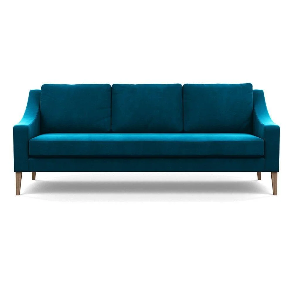 Heal's Richmond 4 Seater Sofa Smart Luxe Velvet Grass Tinted Ash Feet - Heal's UK Furniture – image 74