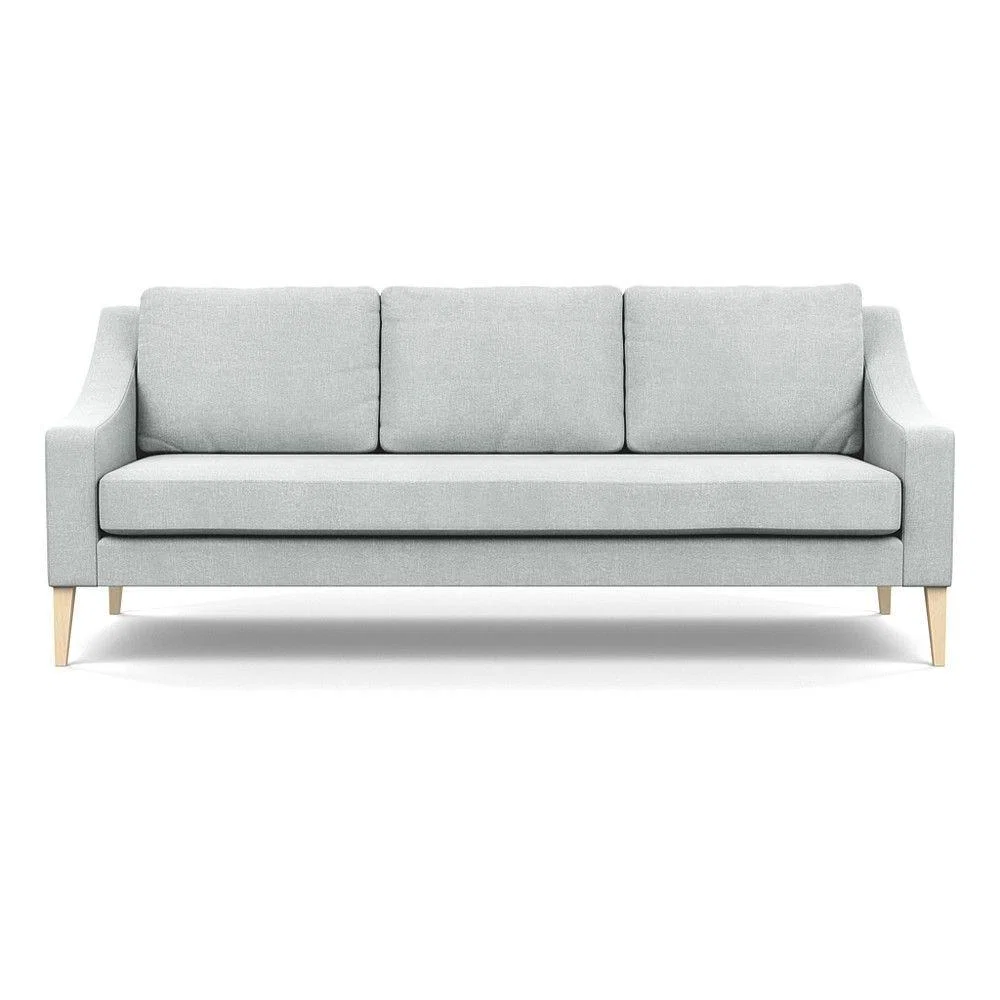 Heal's Richmond 4 Seater Sofa Smart Luxe Velvet Grass Tinted Ash Feet - Heal's UK Furniture – image 98