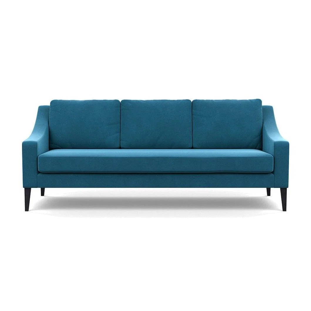 Heal's Richmond 4 Seater Sofa Smart Luxe Velvet Grass Tinted Ash Feet - Heal's UK Furniture – image 1