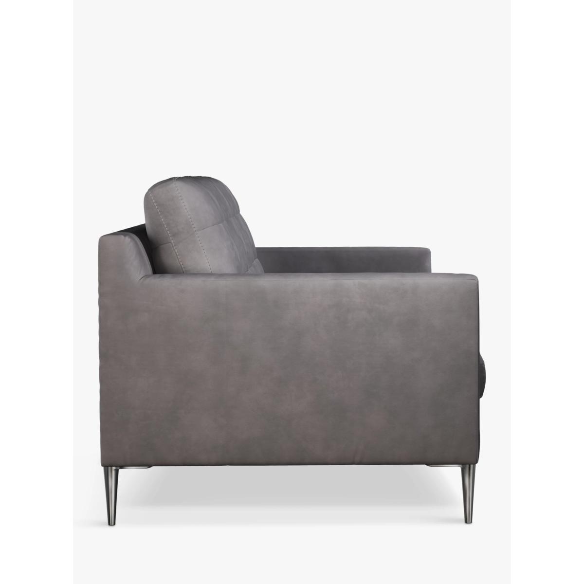 John Lewis Draper Grand 4 Seater Leather Sofa, Metal Leg – image 2