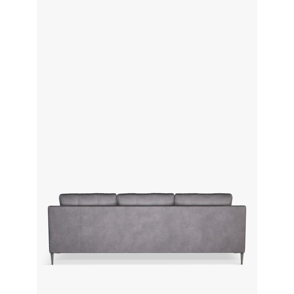 John Lewis Draper Grand 4 Seater Leather Sofa, Metal Leg – image 3