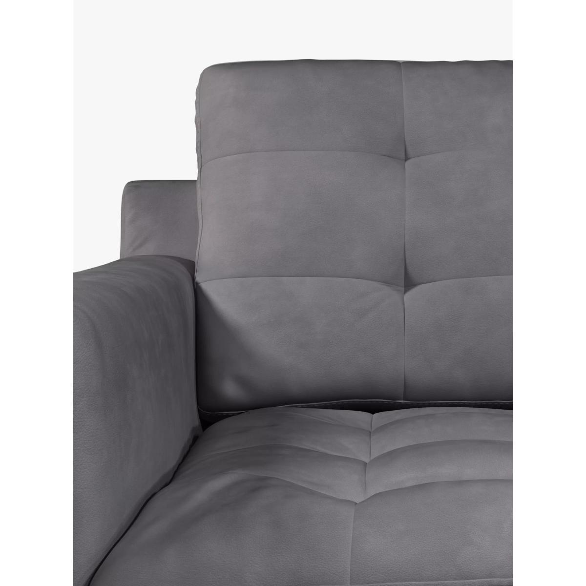 John Lewis Draper Grand 4 Seater Leather Sofa, Metal Leg – image 6