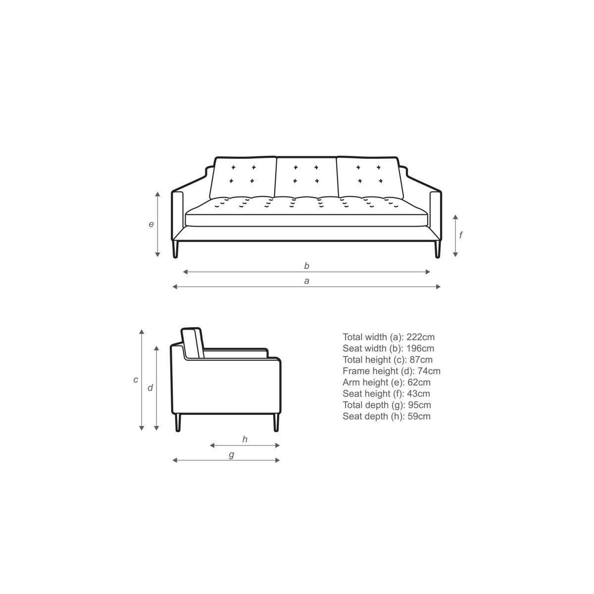 John Lewis Draper Grand 4 Seater Leather Sofa, Metal Leg – image 7