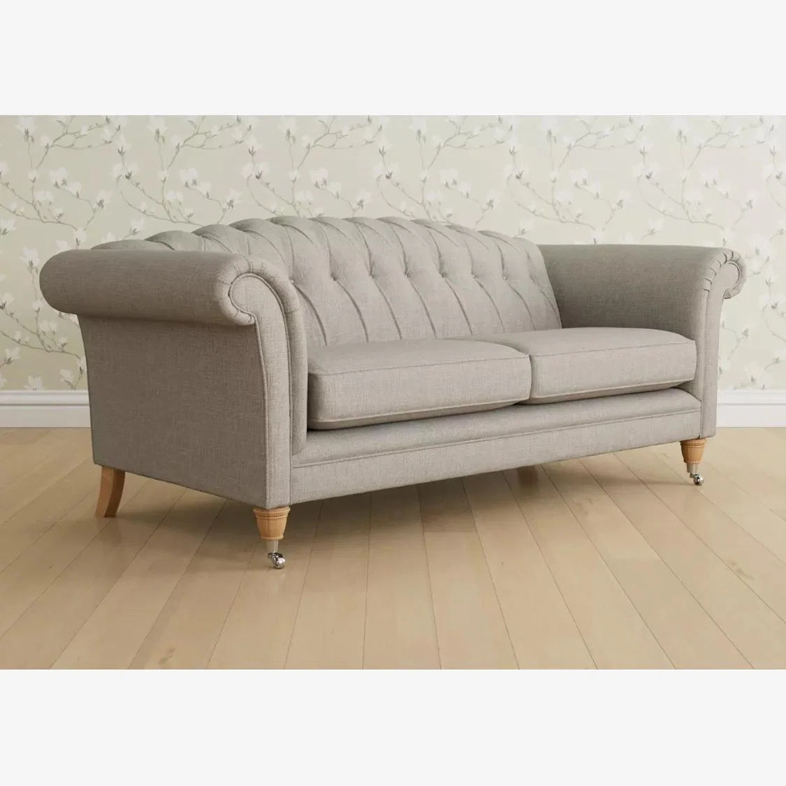 Laura Ashley Gloucester Grand 4 Seater Sofa, Oak Leg – image 1