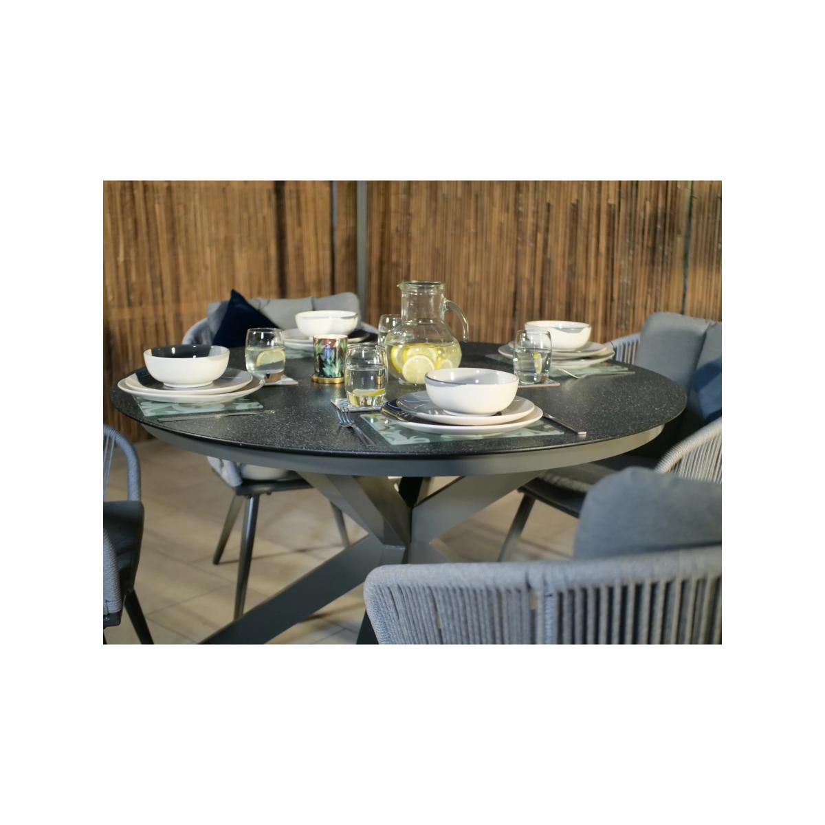 Royalcraft Aspen 4-Seater Garden Dining Table & Chairs Set, Grey – image 5