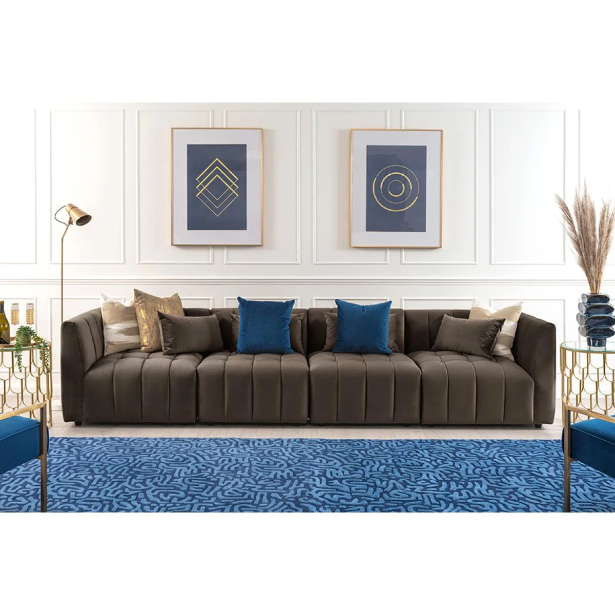 Essen Four Seat Sofa – Carbon – image 2