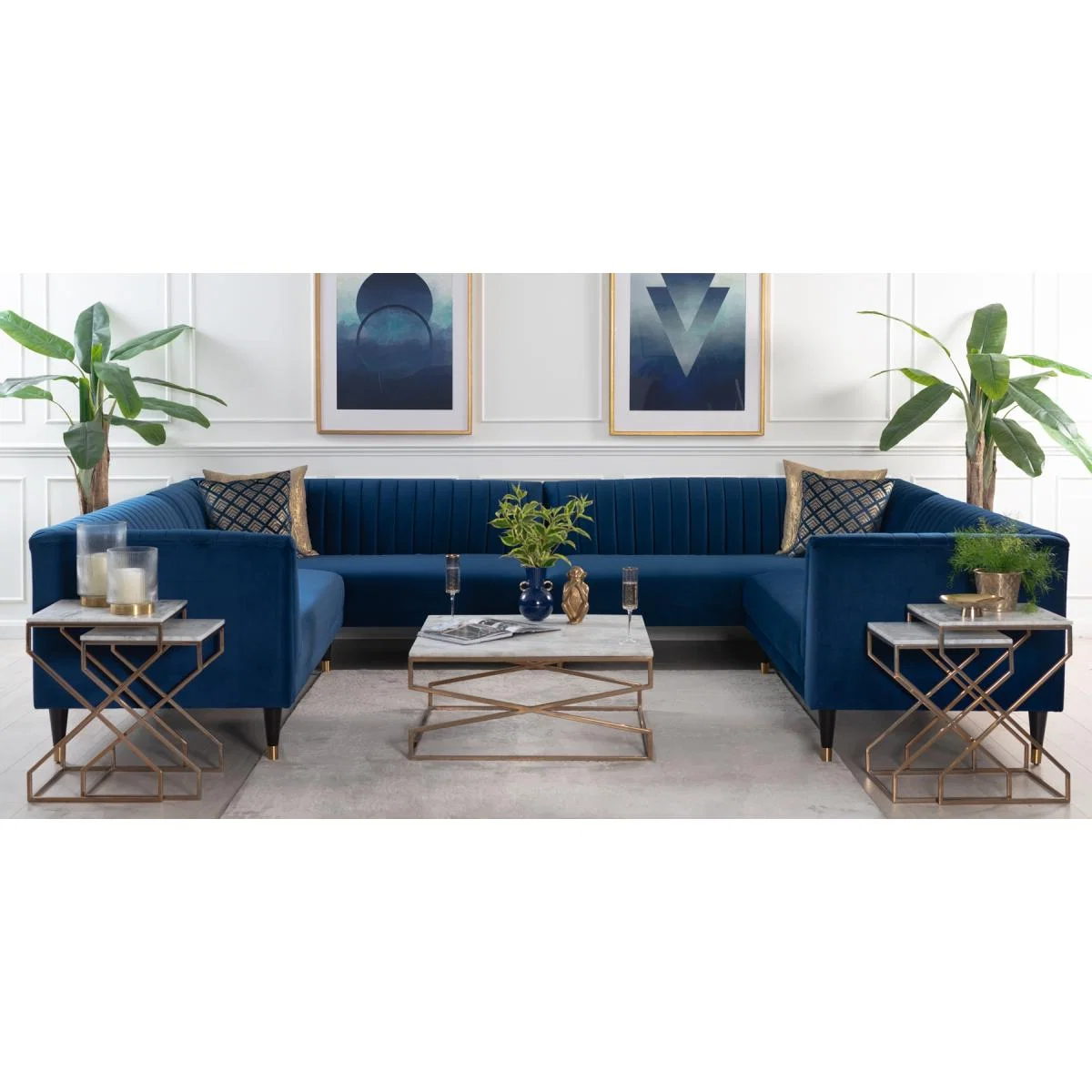 Baxter Super Lounge suite – Navy Blue – image 2