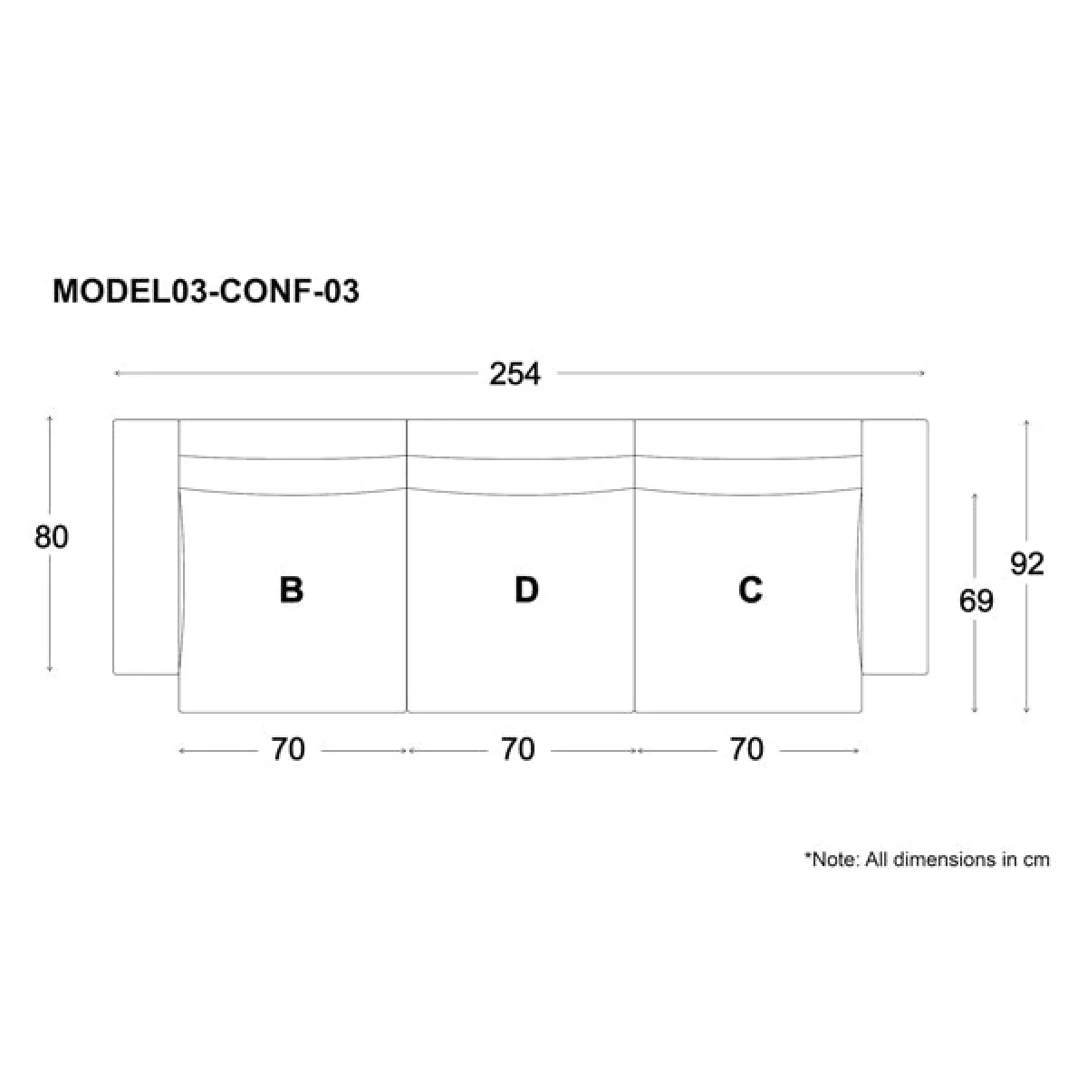 Swyft Model 03 Linen Configuration 3 Sofa in Shadow – image 3