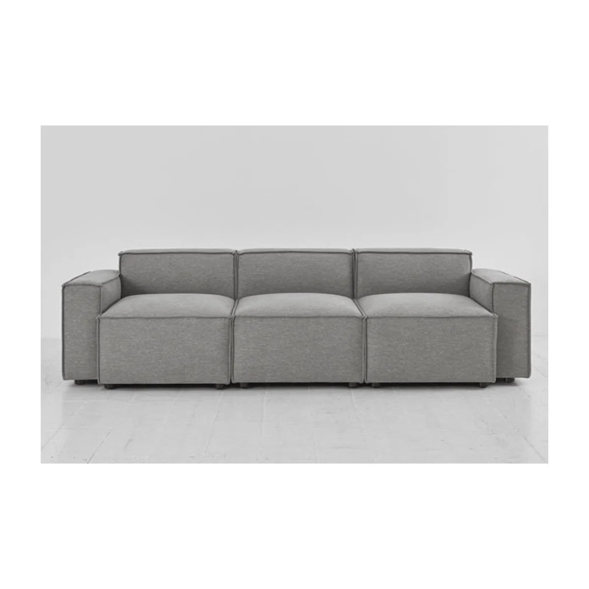 Swyft Model 03 Linen Configuration 3 Sofa in Shadow – image 1