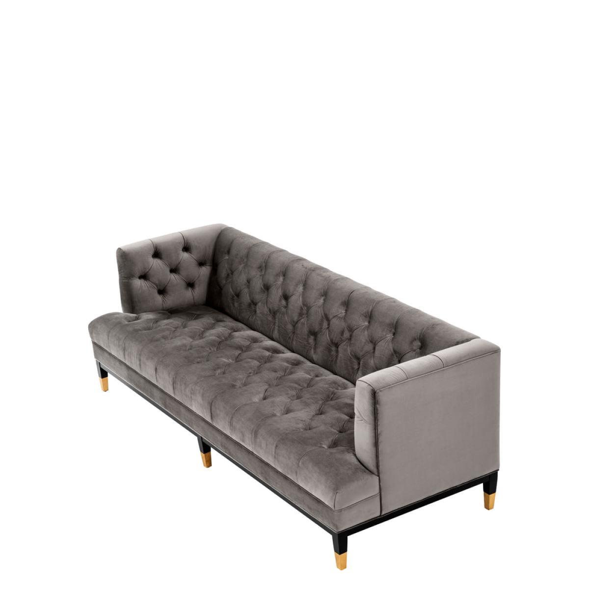 Eichholtz Castelle Sofa Roche Porpoise Grey Velvet – image 3