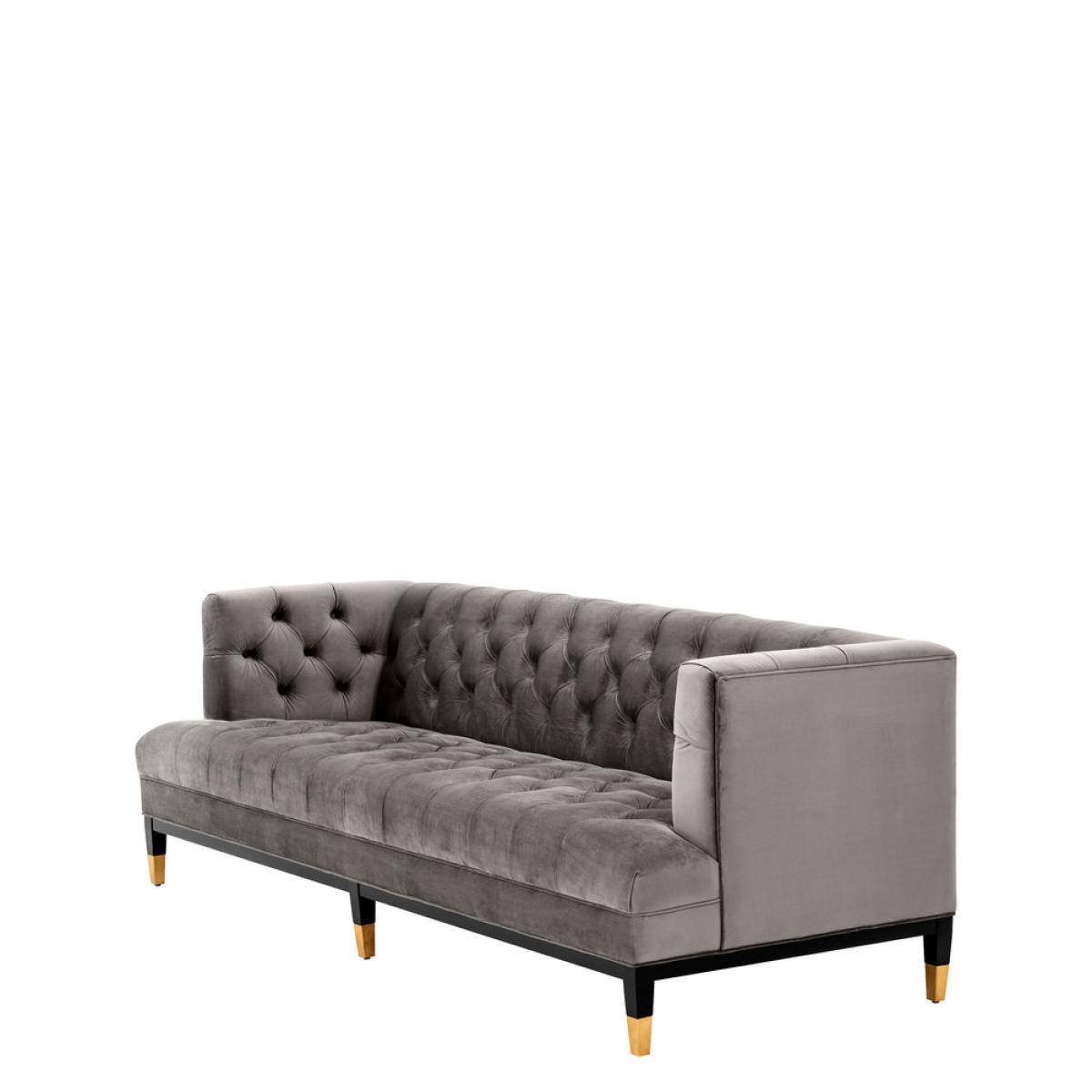 Eichholtz Castelle Sofa Roche Porpoise Grey Velvet – image 4