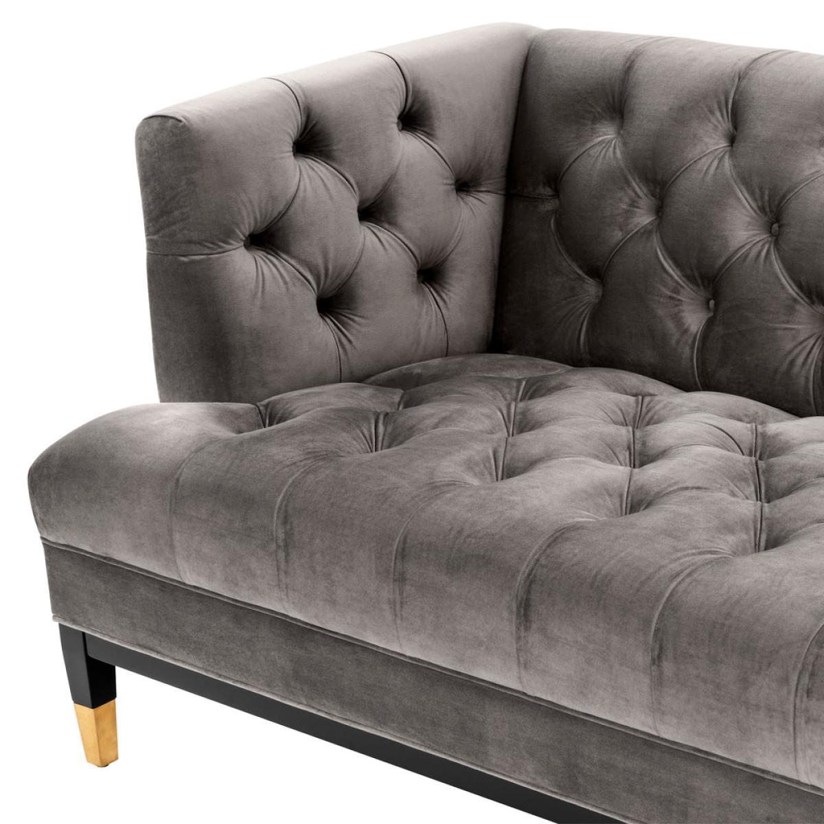 Eichholtz Castelle Sofa Roche Porpoise Grey Velvet – image 5