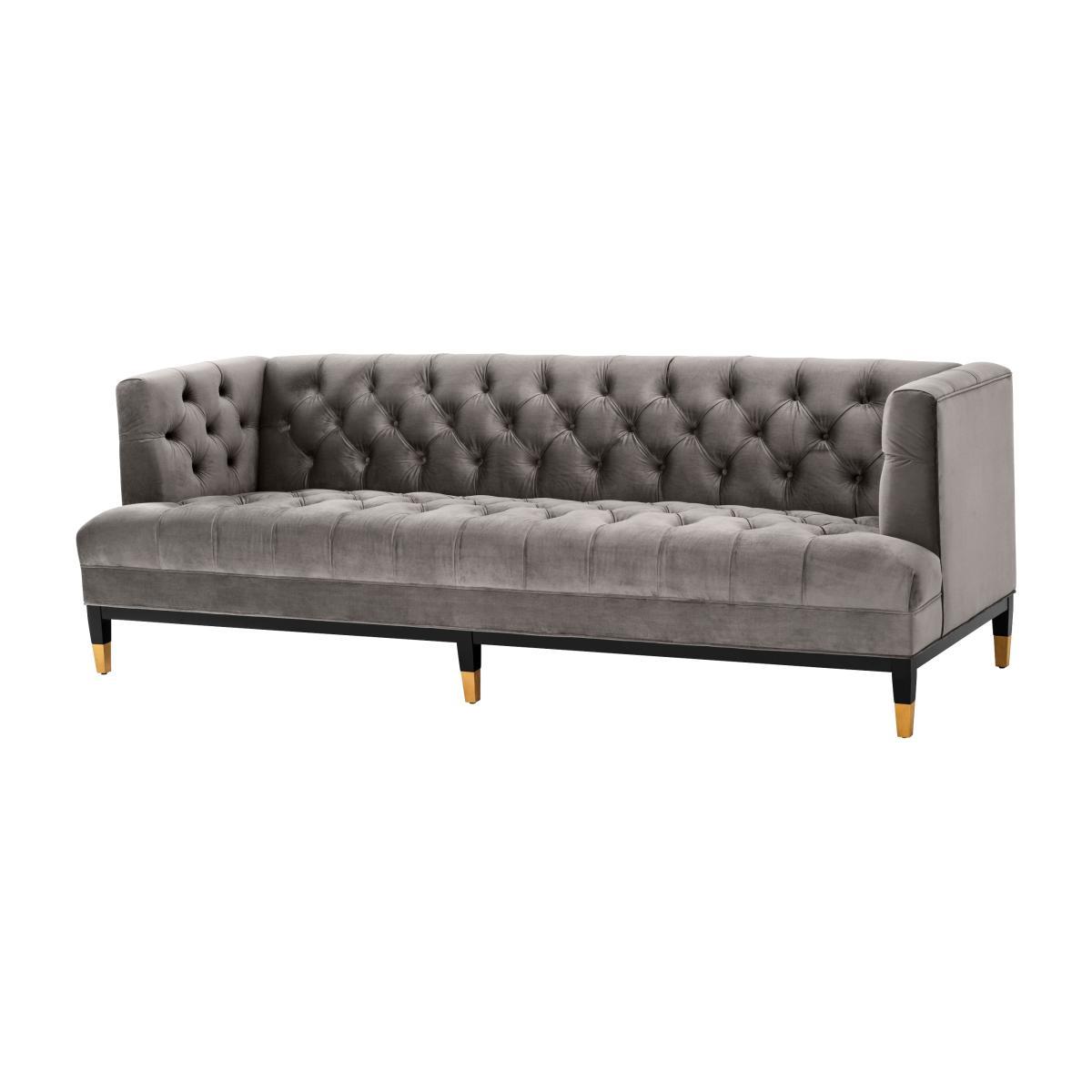 Eichholtz Castelle Sofa Roche Porpoise Grey Velvet – image 1