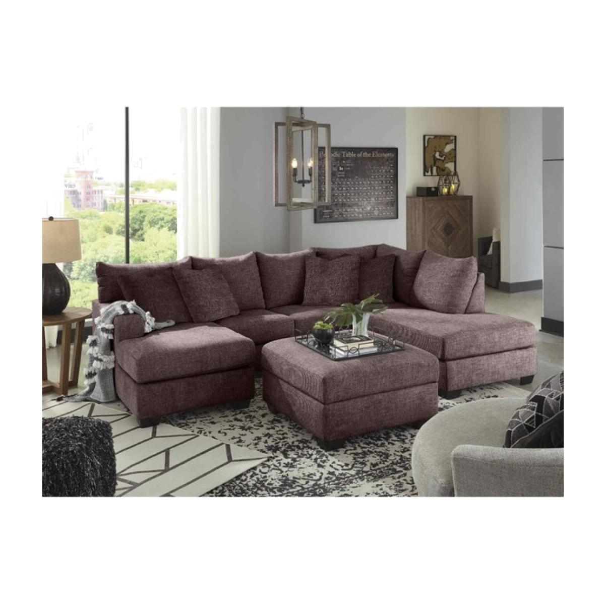 Beboz Full Back Large Corner U Shape Sofa - Mushroom
