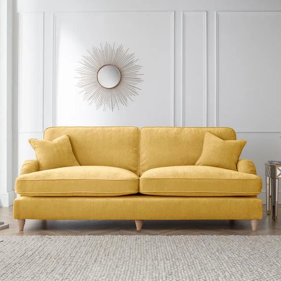 The Eva 4 Seater Sofa - Gold – image 1