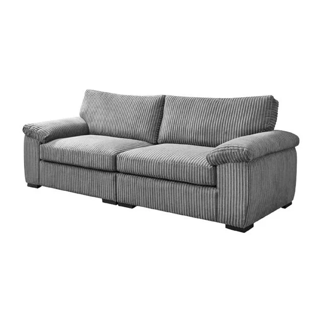 Amara Modern Jumbo Cord 4 Seater - Grey – image 1