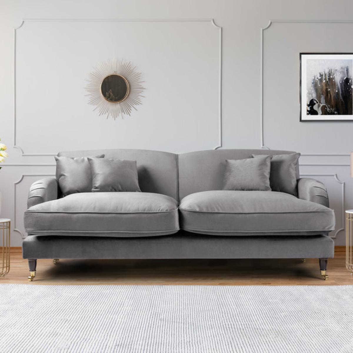 Charlotte 4 Seater Sofa - Grey